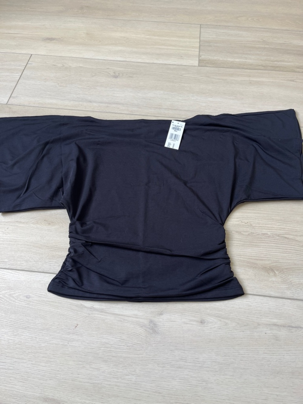 NWT Abercrombie and Fitch Flutter Sleeve Top with Gathered Waist